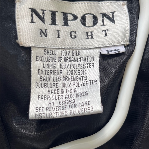 80s Vintage Nipon Night Women's Black and White sequin detailed Blazer - Picture 13 of 15